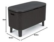 Keter Bevy BAR Cocktail Table, Polypropylene, Anthracite Grey