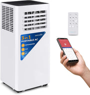 Portable Air Conditioner 10000 BTU with Dehumidifier, WiFi App Control, Remote, Window Kit