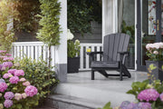 Keter Alpine Adirondack Outdoor Garden Furniture Chair - Graphite Grey