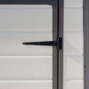 Keter Manor Outdoor Pent Single Door Garden Storage Shed 6 x 4ft Beige Brown Wood Effect