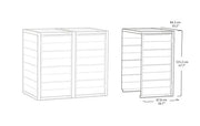 240L Bin Hideaway Extension - Grey
