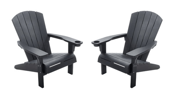 Alpine Adirondack Chair Set - Grey