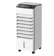 3-in-1 Bladeless Tower Fan with 4L Water Tank & Ice Crystal Packs — 3 Speeds, 3 Wind Modes, 7-Hour Timer, Remote Control, Wheels