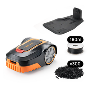Robotic Lawn Mower for Gardens Up to 800m² with Auto-Charging Station, Boundary Wire & Rain Sensor